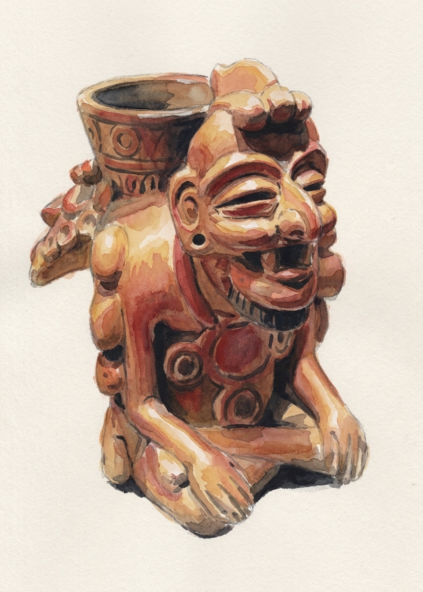 Viejo Dios del Fuego (Huehuetéotl) de Cuicuilco